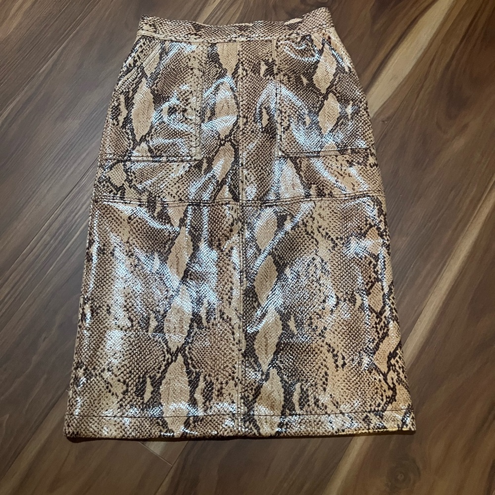 Current Air snake print skirt